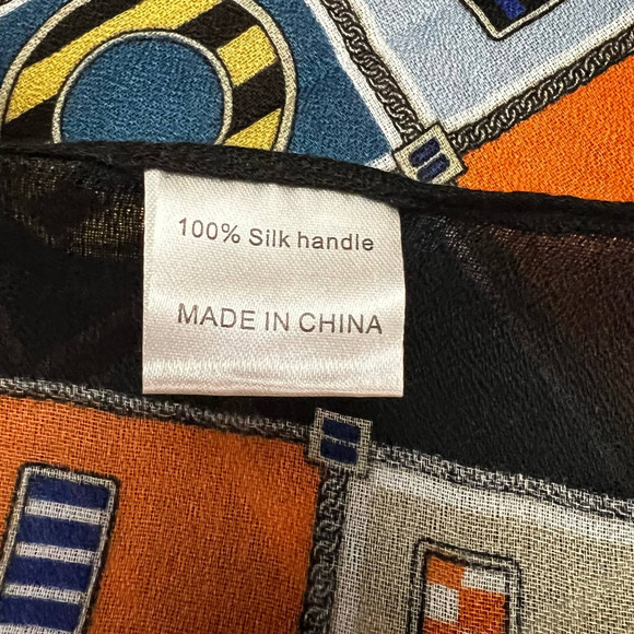 Olivia Mark Scarf 36" X 35" Simulation Silk Female Small Fresh Tie Square - Picture 5 of 7